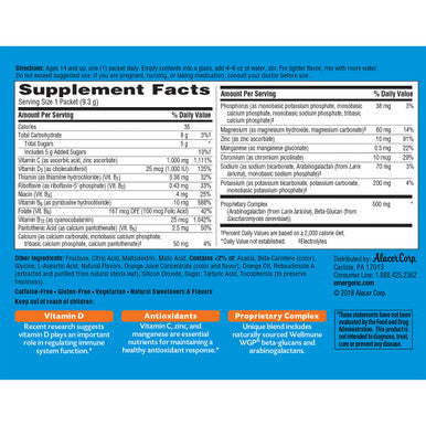 Emergen-C Immune+ Drink Mix with 1000 mg Vitamin C Plus Vitamin D and Zinc Super Orange