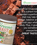 Greens First Chocolate Superfoods Extracts Concentrates Nutrient Rich Antioxidant Power of 15 Servings of Fruits 28.74 Ounce 60 Servings