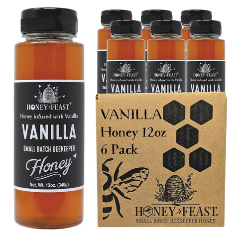 HONEY FEAST New Zealand Manuka Infused Honey with Propolis 12oz - Raw Manuka Honey, Patent Pending Formula, MGO182 Rating, Manuka Honey New Zealand