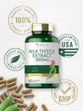 Milk Thistle Capsules | 3000mg | 300 Count | Non-GMO, Gluten Free Extract | by Carlyle