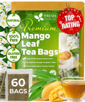 FreshDrinkUS, Premium 75 Mulberry Leaf Tea Bags, 100% Natural & Pure from Mulberry Leaves. Loose Leaf Herbal Tea. Made with Natural Material Tea Bags. No Sugar, No Caffeine, No Gluten, Vegan.