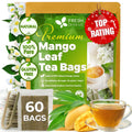 FreshDrinkUS, Premium 75 Mulberry Leaf Tea Bags, 100% Natural & Pure from Mulberry Leaves. Loose Leaf Herbal Tea. Made with Natural Material Tea Bags. No Sugar, No Caffeine, No Gluten, Vegan.