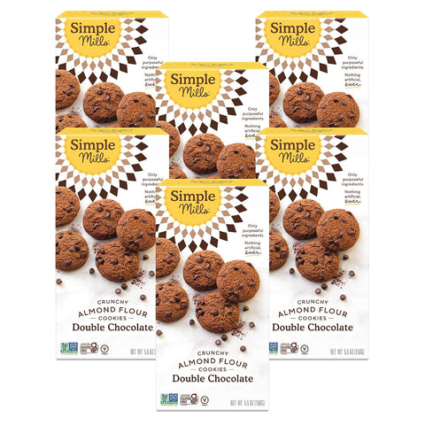 Simple Mills Almond Flour Chocolate Chip Cookies, Gluten Free and Delicious Crunchy Cookies, Organic Coconut Oil, Good for Snacks (Packaging May Vary)