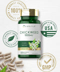 Carlyle Chickweed Capsules | 1,000Mg | 120 Count | Non-Gmo, Gluten Free Extract | Herbal Supplement