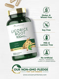 Carlyle Licorice Root Capsules 900mg | 300 Count | Root Extract Supplement | Non-GMO, Gluten Free