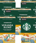 Starbucks K-Cup Coffee Pods, Starbucks Blonde Roast Hot or Iced Coffee, Veranda Blend, 60 Keurig Pods