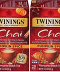 Twinings Lemon & Ginger, Caffeine-Free Herbal Tea Bags, 100 CT Box (1 Pack) | Spicy & Tangy, Ginger, Lemon Peel, Lemongrass, Blackberry Leaves, Soothe Digestion, 100 Foil Lined Individually Wrapped Bags