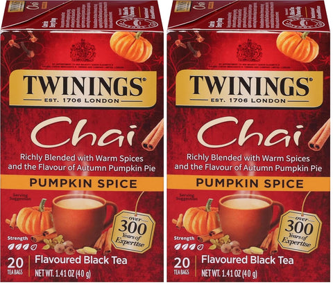 Twinings Lemon & Ginger, Caffeine-Free Herbal Tea Bags, 100 CT Box (1 Pack) | Spicy & Tangy, Ginger, Lemon Peel, Lemongrass, Blackberry Leaves, Soothe Digestion, 100 Foil Lined Individually Wrapped Bags