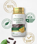 Carlyle Liposomal Vitamin C 2200Mg 90 Softgels High Potency Formula Non-Gmo Gluten Free