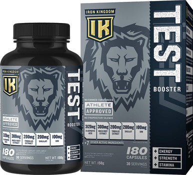 IRON KINGDOM TEST BOOSTER, Booster, Increase Energy, Strength, Stamina, Clinically dosed