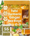 FreshDrinkUS, Premium 120 Mulberry Leaf Tea Bags, 100% Natural & Pure from Mulberry Leaves. Loose Leaf Herbal Tea. Made with Natural Material Tea Bags. No Sugar, No Caffeine, No Gluten, Vegan.