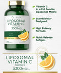 Carlyle Liposomal Vitamin C Complex | 250 Softgels | High Potency | Non-Gmo, Gluten Free