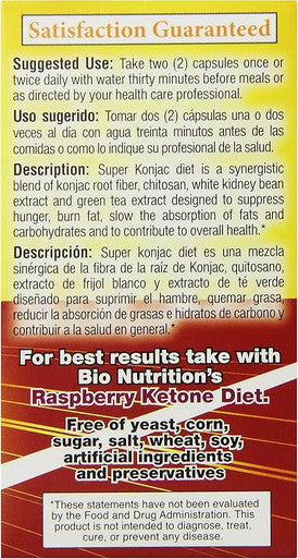 Super Konjac Diet 90 vcaps By Bio Nutrition Inc