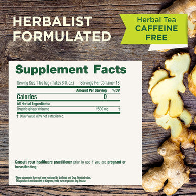 Traditional Medicinals Ginger 16 Tea Bags