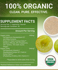 Organic Amla Capsules Vitamin C Usda Organic Certified Whole Food Plant Based Vitamin C Amalaki Supplement Derived From Amla Fruit Indian Gooseberry Vegan Ayurveda 60 Amala Pills
