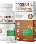 Bronson Probiotic 50 Billion Cfu + Prebiotic With Apple Polyphenols & Pineapple Fruit Extract For Women & Men Non-Gmo, 60 Vegetarian Capsules