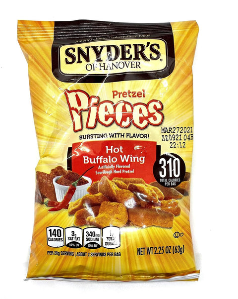 Snyder's Of Hanover Honey Mustard & Onion Pretzel Pieces, 3.25oz Bag (Pack Of 9)