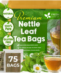 FreshDrinkUS, Premium 120 Mulberry Leaf Tea Bags, 100% Natural & Pure from Mulberry Leaves. Loose Leaf Herbal Tea. Made with Natural Material Tea Bags. No Sugar, No Caffeine, No Gluten, Vegan.