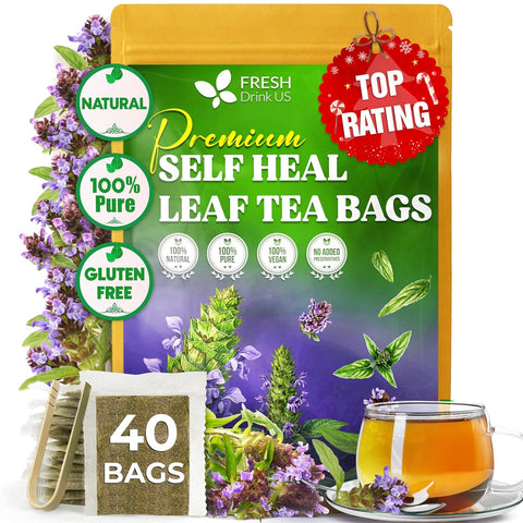 FreshDrinkUS, Premium 75 Mulberry Leaf Tea Bags, 100% Natural & Pure from Mulberry Leaves. Loose Leaf Herbal Tea. Made with Natural Material Tea Bags. No Sugar, No Caffeine, No Gluten, Vegan.