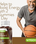 Iron Gummies 20Mg + Vitamin C 26Mg For Iron Deficiency And Anemia, Supports Energy, Blood Cell Formulation, Blood Builder, Vegan Supplements, Gluten Gelatin And Gmo Free, Chewable Grape Gummy Chews
