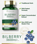 Carlyle Bilberry Extract Capsules | 3600Mg | 200 Count | Vegetarian, Non-Gmo, Gluten Free Fruit Supplement