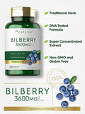 Carlyle Bilberry Extract Capsules | 3600Mg | 200 Count | Vegetarian, Non-Gmo, Gluten Free Fruit Supplement