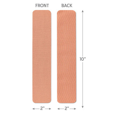 Curad Performance Series IRONMAN Kinesiology Tape Pain Management Technology Sweat & Water-Resistant Athletic Tape Compression Support for Joints & Muscles Beige 2 x 10 inches 1 Roll (20 Strips)