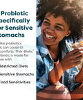 Klaire Labs Ther-Biotic Synbiotic Probiotic & A Prebiotic - Digestive Health & Immune Support - Lactobacillus & Bifidobacterium Strains - Low-Fodmap Probiotic Supplement For Men & Women (60 Capsules)