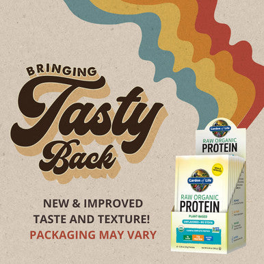 Garden of Life Organic Vegan Unflavored Protein Powder - 22G Complete Plant Based Raw Protein & Bcaas Plus Probiotics & Digestive Enzymes For Easy Digestion Non-Gmo Gluten-Free Lactose Free 10Ct Tray