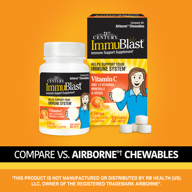 21st Century Immublast Chewable Tablets, Citrus 32 ea
