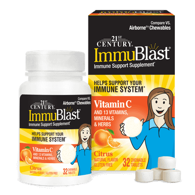21st Century Immublast Chewable Tablets, Citrus 32 ea