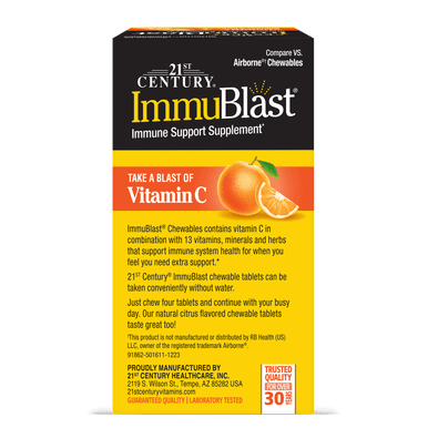 21st Century Immublast Chewable Tablets, Citrus 32 ea