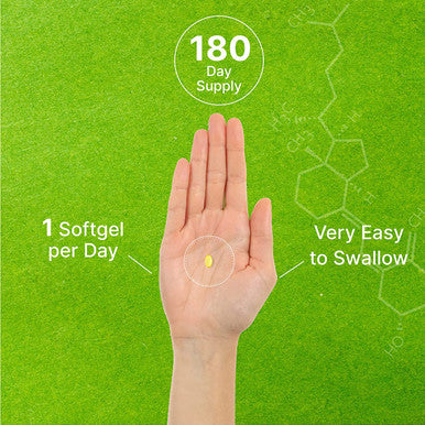 Vitamin D3 K2 Softgel, 180 Counts, 2-1 Complex, Vitamin D3 5000 IU & Vitamin K2 MK7, Promotes Heart, Bone & Teeth Health - Very Easy to Swallow