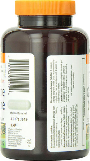 Holista Glucosamine Chondroitin, Double Strength, 500/400 Mg, Bonus 20-Percent More, 132-Count