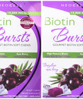 Neocell Laboratories Biotin Bursts Chewable Acai Berry High Potency 30 Count (Pack Of 2)
