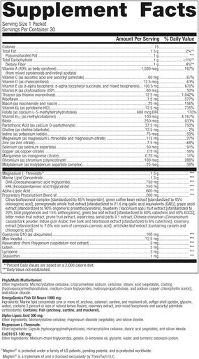 Metagenics Wellness Essentials Brain Health - Comprehensive Support for Cognitive Function and Brain Health - 30 Daily Packets
