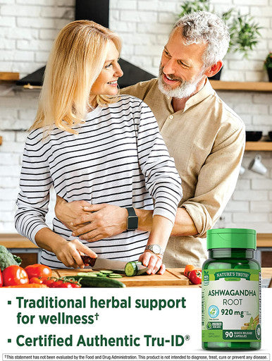 Ashwagandha Capsules | 920 mg | 90 Count | Non-GMO & Gluten Supplement | by Nature's Truth
