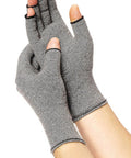 Curad Arthritis Relief Compression Gloves Large Gray 1 Pair
