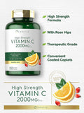 Carlyle Vitamin C 2000Mg With Rose Hips 150 Caplets Vegetarian, Non-Gmo, Gluten Supplement
