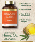 Carlyle Hemp Oil Capsules 126000 mg 180 Softgels Non-GMO Gluten