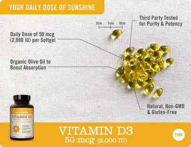 NatureWise Vitamin D3 2000iu 50 mcg 1 Year Supply for Healthy Muscle Function Bone Health and Immune Support NonGMO Gluten Free in ColdPressed Olive Oil Packaging May Vary 360 Mini Softgels