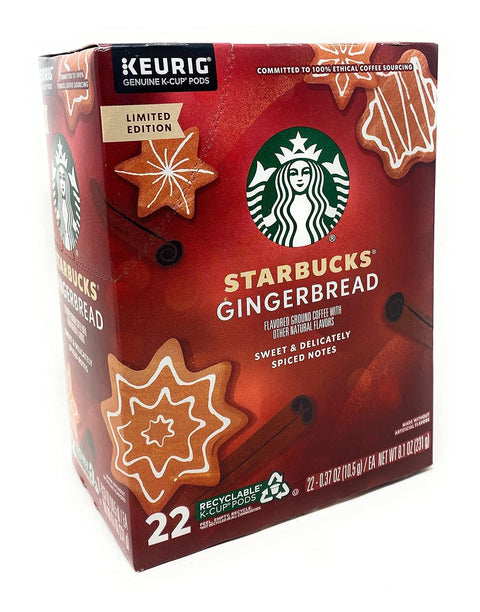 Starbucks K-Cup Coffee Pods, Caramel Naturally Flavored Coffee For Keurig Brewers, 100% Arabica, 1 Box (22 Pods)