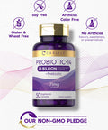 Carlyle Probiotics 25 Billion Cfu | With Prebiotics | 50 Capsules | Vegetarian, Non-Gmo, & Gluten Free Supplement | For Men