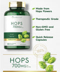 Carlyle Hops Supplement 700Mg | 180 Capsules | Non-Gmo & Gluten Free | Traditional Herb