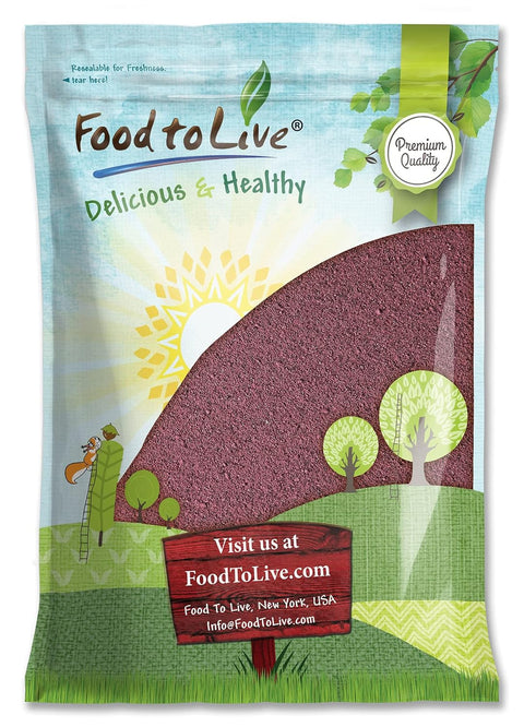 Food to Live - Mulberry Fruit Powder, 2 Pounds - Made from Raw Dried Berries, Vegan, Great for Baking, Juices, Smoothies, Yogurts, Instant Breakfast Drinks