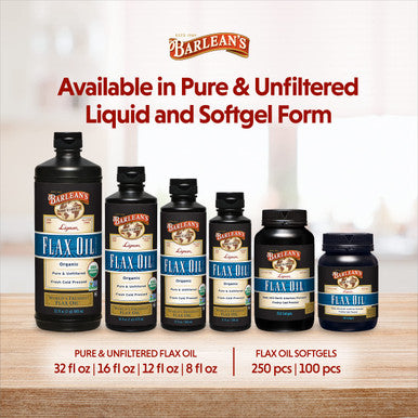 Barlean's Organic Lignan Flax Oil 12 Fl Oz (355 Ml)