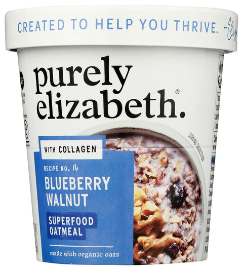 Purely Elizabeth, Oats Blueberry Walnut Collagen Protein, 2 Ounce