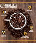 Black Rifle Coffee Company Ak-47 Espresso100% Arabica CoffeeColombian Supremo Roasted Dark Whole Bean 12 Oz Bag