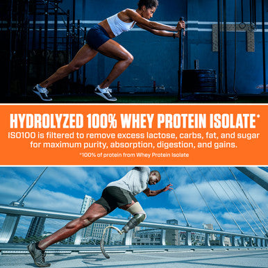 Dymatize ISO100 Whey Protein Powder Isolate Birthday Cake 25g of Protein 5 Pound 55g BCAAs Less Than 120 Cal Gluten Free 1g Fat 1g Sugar 2g Carb (75 Servings)