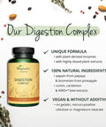 Digestive Enzyme VegaveroÃƒâ€šÃ‚Â® | 100% Natural | Papain, Bromelain & KWD+Ãƒâ€šÃ‚Â® and Plant Extracts | Without Additives | 180 Vegan Capsules